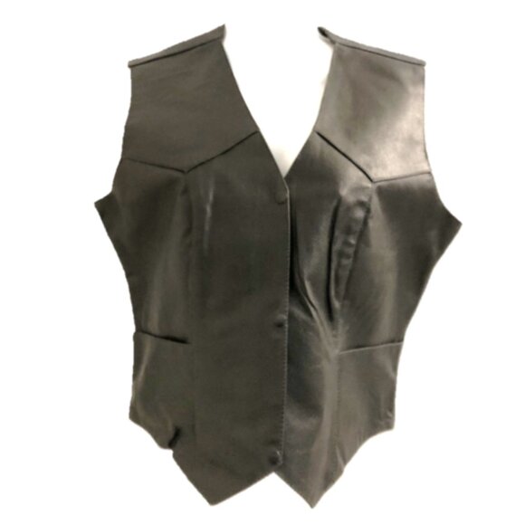 Allstate Leather Women's Classic Split Cowhide Vest AL2330 - Picture 1 of 7